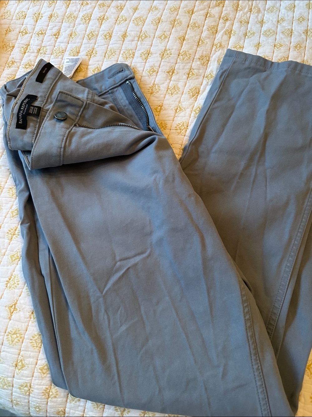 Banana Republic Men's Light Grey Chino Pants
